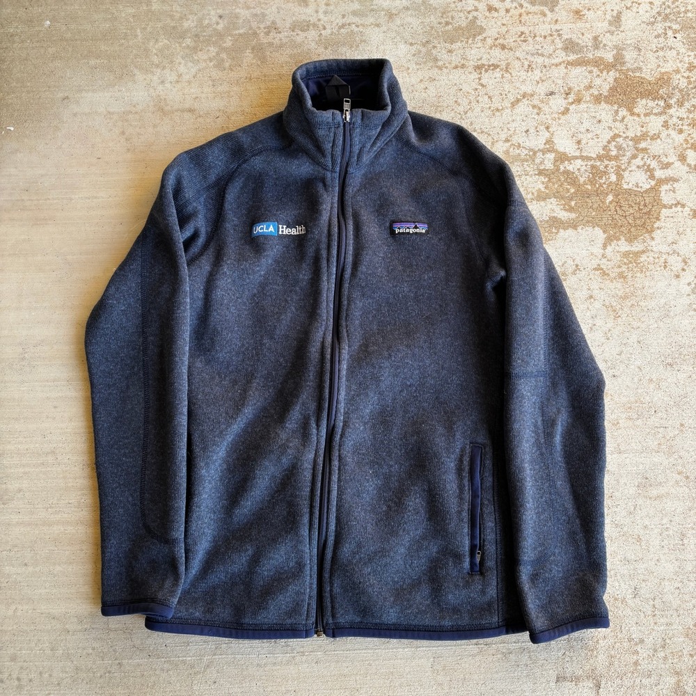 Patagonia UCLA Health Better Sweater Full Zip Fleece Jacket Navy Blue Women M